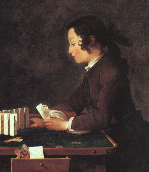 Chardin The House of Cards 1740